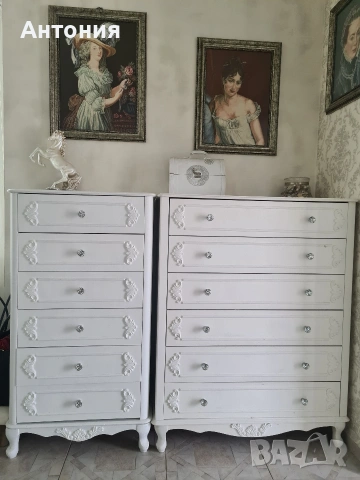 Бели скринове , тоалетка, гардероб, снимка 5 - Шкафове - 54051061