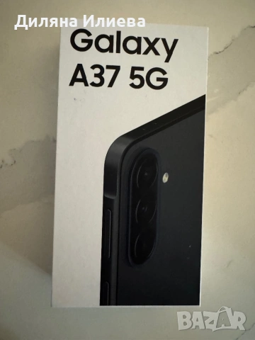 ЧИСТО НОВ Samsung Galaxy A37 5G 128GB Charcoal – Неразпечатан, закупен от оператор с 2 г. гаранция