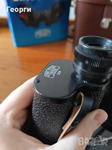 Безупречен Бинокъл Carl Zeiss Jena Jenoptem 10x50w, снимка 4 - Екипировка - 52891130