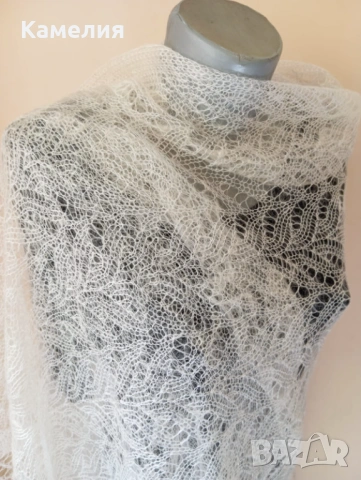 Шал от кози пух , снимка 6 - Шалове - 53211888