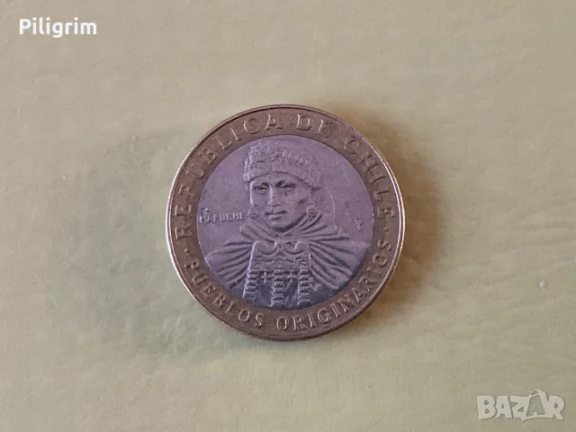 Чили 100 песос 2015 г., снимка 2 - Нумизматика и бонистика - 55381698