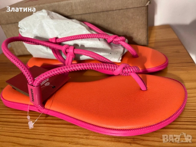 Нови дамски сандали Havaianas, снимка 3 - Сандали - 54530291