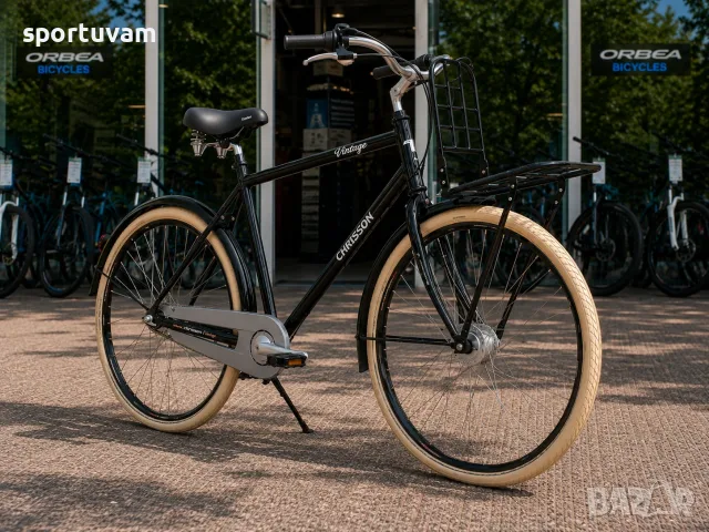 НОВ Градски Велосипед Chrisson Vintiago Gent 28 Black - БЕЗПЛАТНА ДОСТАВКА, снимка 4 - Велосипеди - 55390801