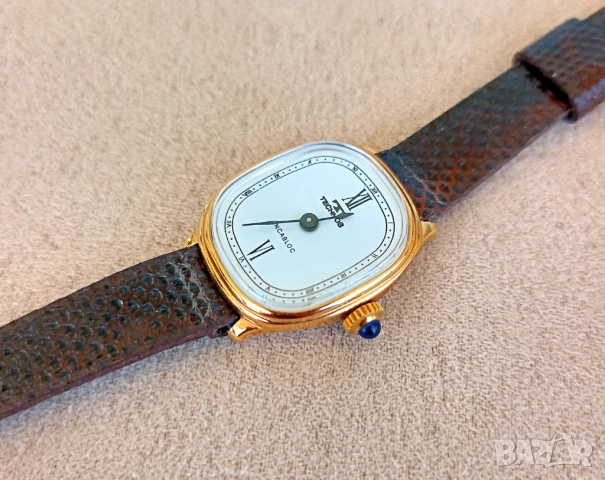 Швейцарски часовник Technos Ellipse (NOS / Нов) — калибър ETA 2512 (като при Cartier Tank), снимка 2 - Дамски - 54722867