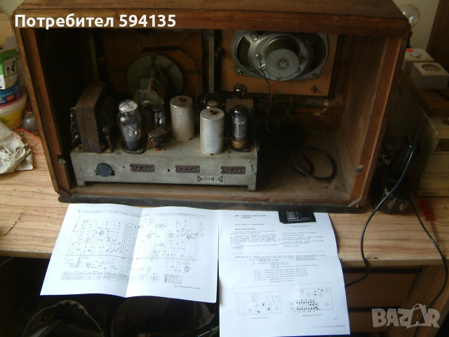 лампов радиоприемник Tesla 516A-Largo, снимка 6 - Антикварни и старинни предмети - 55035131