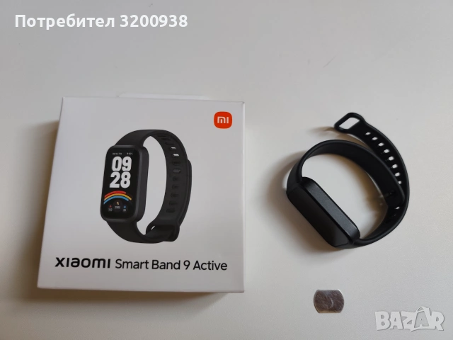 Фитнес гривнa XIAOMI SMART BAND 9 ACTIVE BLACK 1.47 ", ПУЛСОМЕР, снимка 2 - Смарт часовници - 55026872