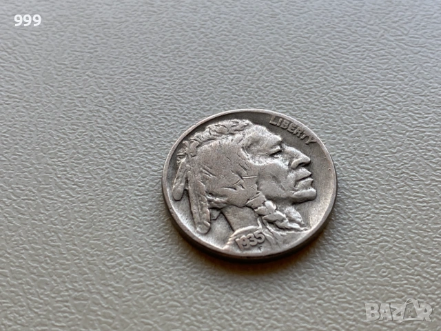5 цента 1919,1923, 1935, 1936, 1937 САЩ - Бъфало, Бизон, Индианска глава, снимка 6 - Нумизматика и бонистика - 53208648