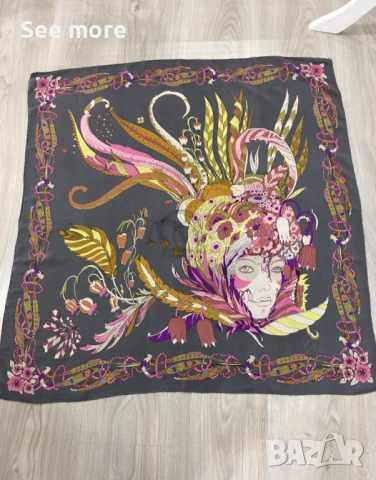 BELLOTTI шал  коприна, снимка 2 - Шалове - 54052982