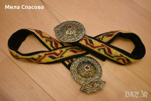 Мънистен колан за народна носия, снимка 5 - Колани - 54379380