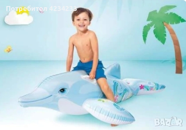Детски надуваем делфин 🐬, снимка 2 - Надуваеми играчки - 55272626