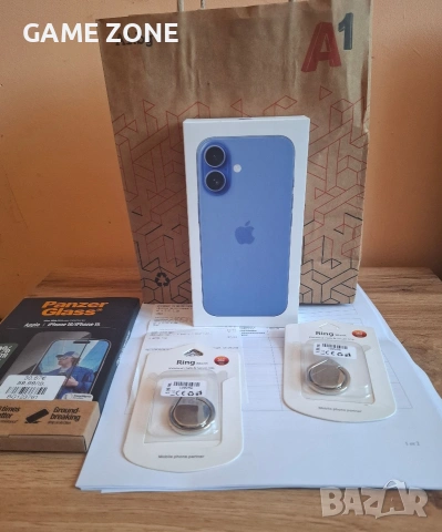 Iphone 16 UltraMarine 128GB ЧИСТО НОВ
