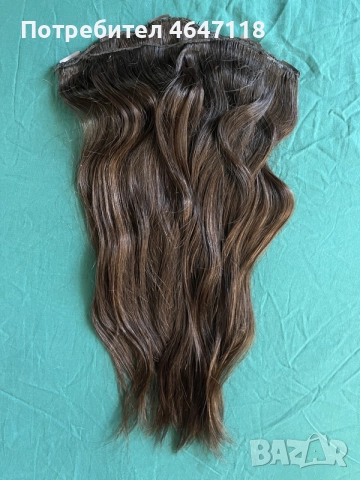 Diverso Hair - 100гр 55см естествена коса екстеншън  на клипс, снимка 6 - Аксесоари за коса - 55563088