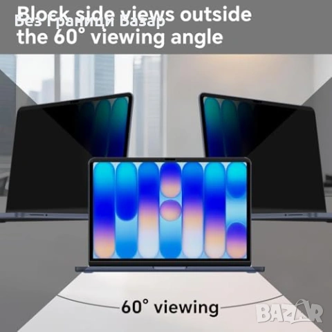 Нов Антишпионски екран за MacBook Neo 13 2026 магнитен подвижен филтър, снимка 3 - Друга електроника - 54924156