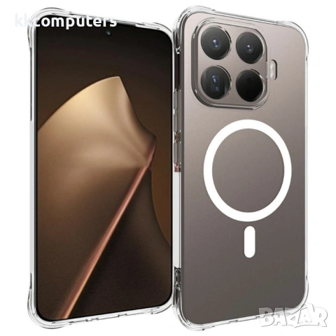 Магнитен TPU Калъф за Xiaomi 17T Pro с Протектор – Прозрачен
