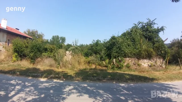 Парцел с основи на къща до асфалтов път в с. Новосел