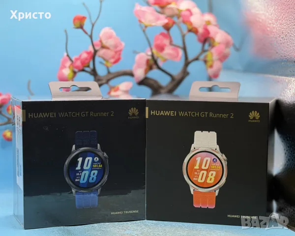 НОВ!!! Смарт часовник Huawei Watch GT Runner 2, 46mm, AMOLED, GPS, Bluetooth, TruSense , снимка 2 - Смарт часовници - 55308072