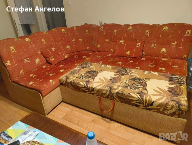 Ъглов холски диван, снимка 7 - Дивани и мека мебел - 54843649