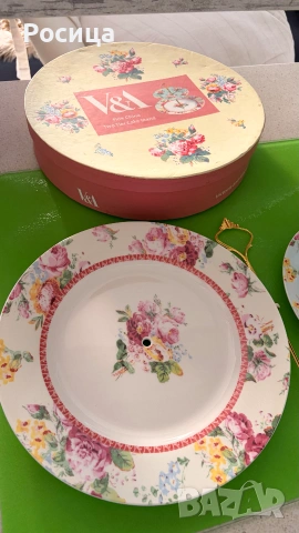 Чиния за сандвичи на две нива V&A, снимка 2 - Декорация за дома - 54958101