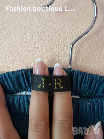 2.5 евро ефирна рокля в тъмно тюркоазен цвят с ластик на бюста 👗, снимка 5 - Рокли - 55365216