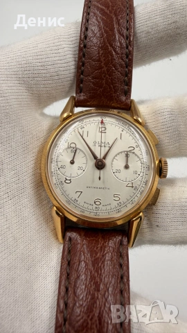 Vintage Olma 17 Rubis Chronograph | Swiss Made | Landeron Cal. 51, снимка 3 - Мъжки - 55278158