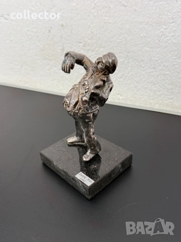 Сребърна фигура на цигулар - Zadok Arts. №8192, снимка 4 - Антикварни и старинни предмети - 55031278