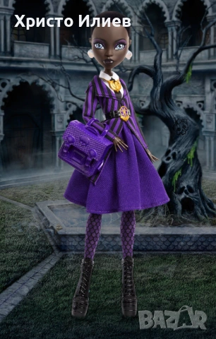 Кукла Monster High Wednesday Колекционерска Кукла Бинка Баркли, снимка 5 - Кукли - 54464939