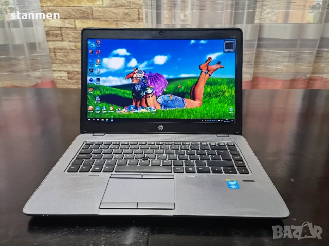 Продавам лаптоп HP EliteBook 840/мат14"/4х2.2GhzThr/8gb/SSD240gb/НоваБат/4Gsim/Профилактиран , снимка 2 - Лаптопи за работа - 54226182