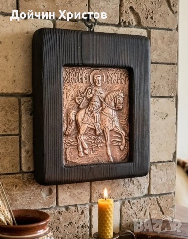 Свети Мина , снимка 2 - Икони - 54745470