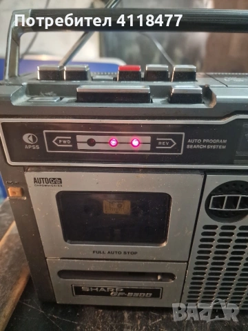 Касетофон SHARP GF6500H, снимка 2 - Радиокасетофони, транзистори - 54358275