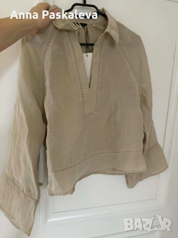 Комплект Zara - блуза и пола панталонки, снимка 4 - Комплекти - 54332624