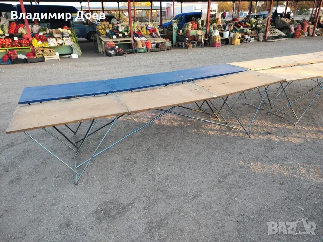 Продавам търговски маси, снимка 4 - Стелажи и щандове - 55479782
