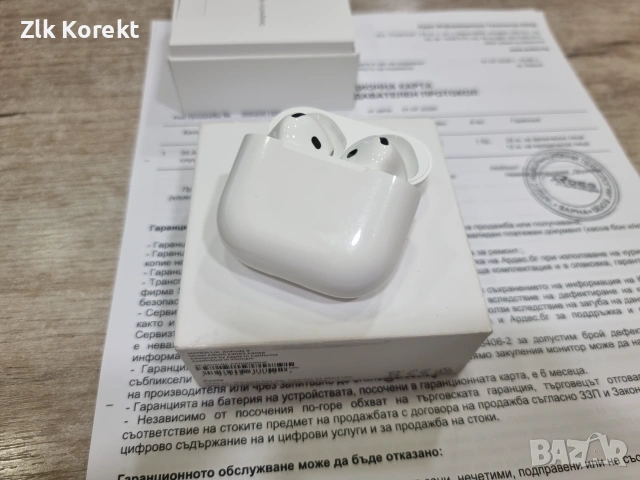 Apple AirPods 4 с гаранция 24 месеца