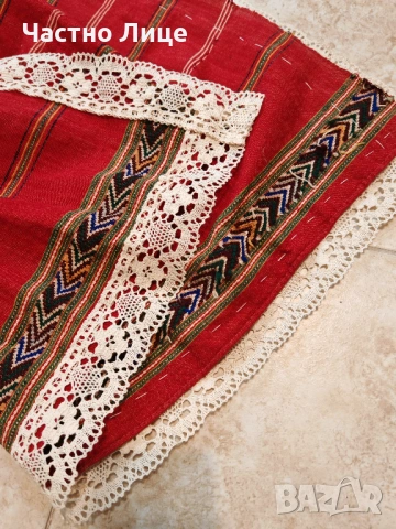 Оригинална Хърцойска Над Сто Годишна Дамска Престилка от 1920те г. за Народна Носия, снимка 5 - Антикварни и старинни предмети - 54160747