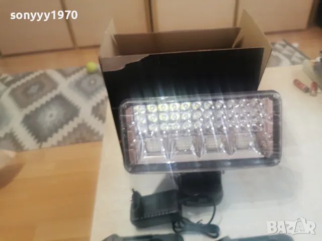 ЯК ПРОЖЕКТОР С ДВЕ БАТЕРИИ И ЗАРЯДНО 3007261629, снимка 12 - Прожектори - 55477443