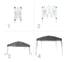 Шатра Muhler 300x300xH260cm – Стабилност и стил за открито удоволствие, снимка 3