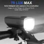 Toptrek USB акумулаторни светлини за велосипед – предна и задна, StVZO, 70 Lux, USB-C, снимка 4