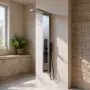 Хидромасажен душ панел от неръждаема стомана Silver Light SH19, снимка 1