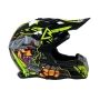 Мотокрос каска - Black/Yellow, снимка 2