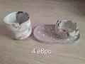 Комплекти съдове за свещи от гипсокерамика , снимка 7