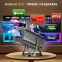 Нов мини смарт Преносим проектор 200 инча Android WiFi Bluetooth HDMI, снимка 1