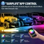 7 inch 7 инчa RGB LED Диодни фарове джип Jeep Wrangler JK LJ Lada Niva Golf 2 Cherokee Angel Eye, снимка 6