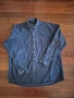 мъжка риза Ralph Lauren Ралф Лаурен 100% памук, произведена в САЩ made in USA, размер XXXL, тъмно си, снимка 1