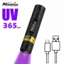 Alonefire 365nm UV Фенер акумулаторна флуоресцентна лампа за откриване на петна, течове масло, пари, снимка 1