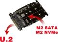 Kalea-Informatique M.2 NVMe / SATA към U.2 SFF-8639 Adapter – адаптер за M.2 SSD към U.2 интерфейс, снимка 3