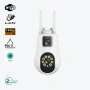 Смарт PTZ WiFi камера за външен монтаж 2x 3MP, ICSee, снимка 2