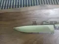 Уникален ловен нож с дръжка от сърнешки крак, снимка 3