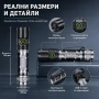 Мощен ръчен фенер YEMAO A6 – 2200 Лумена тактически дизайн USB-C и 350м обхват, снимка 4