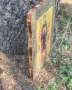 Голяма ръчно изработена дървена икона / пано – Света Богородица „Геронтиса“ (декупаж, снимка 3