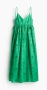 Зелена рокля с английска бродерия H&M, снимка 4
