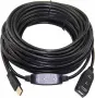Нов Активен USB 2.0 удължителен кабел (репитер) с конектори тип „мъжки-женски“, вграден чипсет , снимка 4